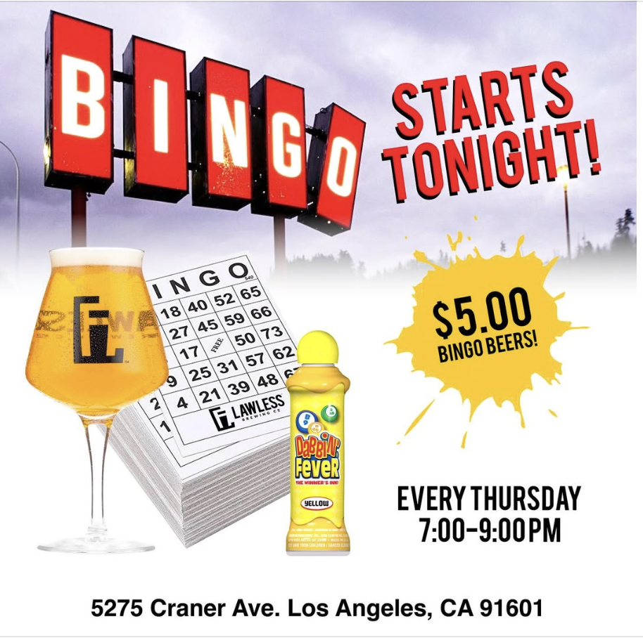 Bingo Night @ Lawless Brewing!